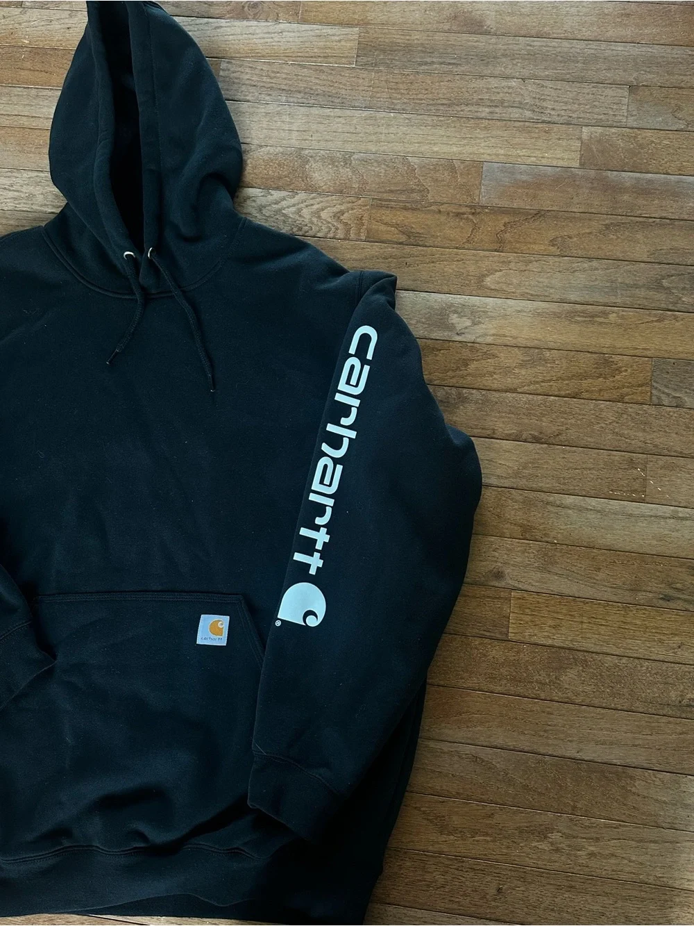 Carhartt XL Original Fit Black Hoodie Pullover Sweatshirt NWOT